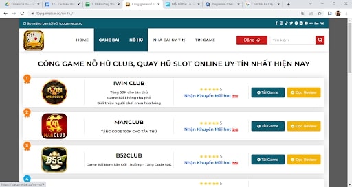 Nơi review chân thực về các cổng game nổ hũ 