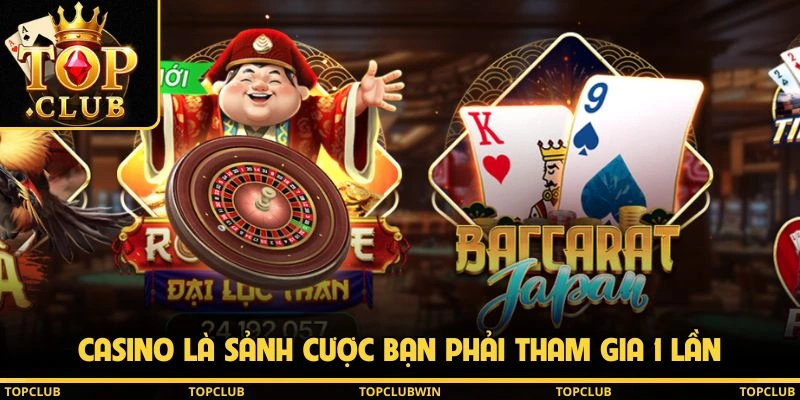 sảnh game bài đẳng cấp topclub - Không gian giải trí top club