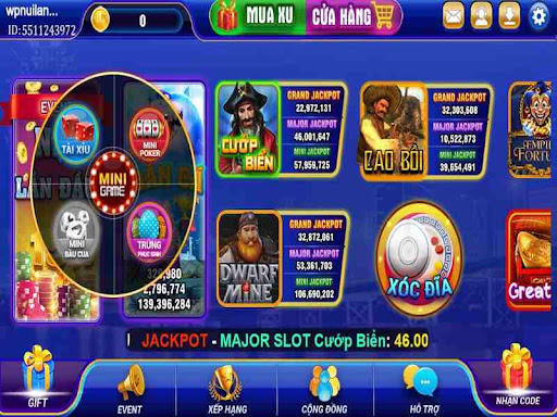 Kho game đa dạng tại cổng game Sanhu 777