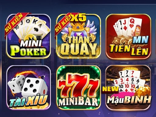 Các trò chơi có trên cổng game đổi thưởng