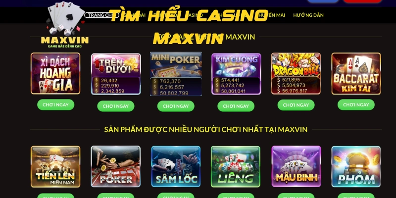 Maxvin: Khám phá ưu điểm vượt trội của cổng game bài trực tuyến